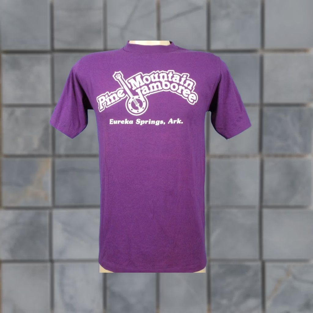 Velva Sheen VINTAGE Velva Sheen T-Shirt Eureka Springs Arkansas 80s PINE MOUNTAIN JAMBOREE Purple Small 50% Cotton/50% Polyester Mens XS-S concert 80s 90s Size US S / EU 44-46 / 1 - 1 Thumbnail
