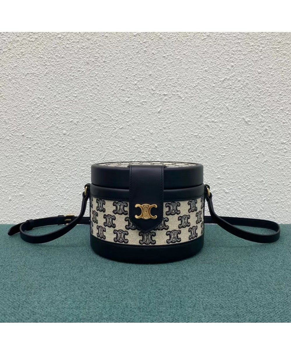 Celine o1w1db11124 Size: OS / Medium Tambour Bag in Black Size ONE SIZE - 1 Thumbnail