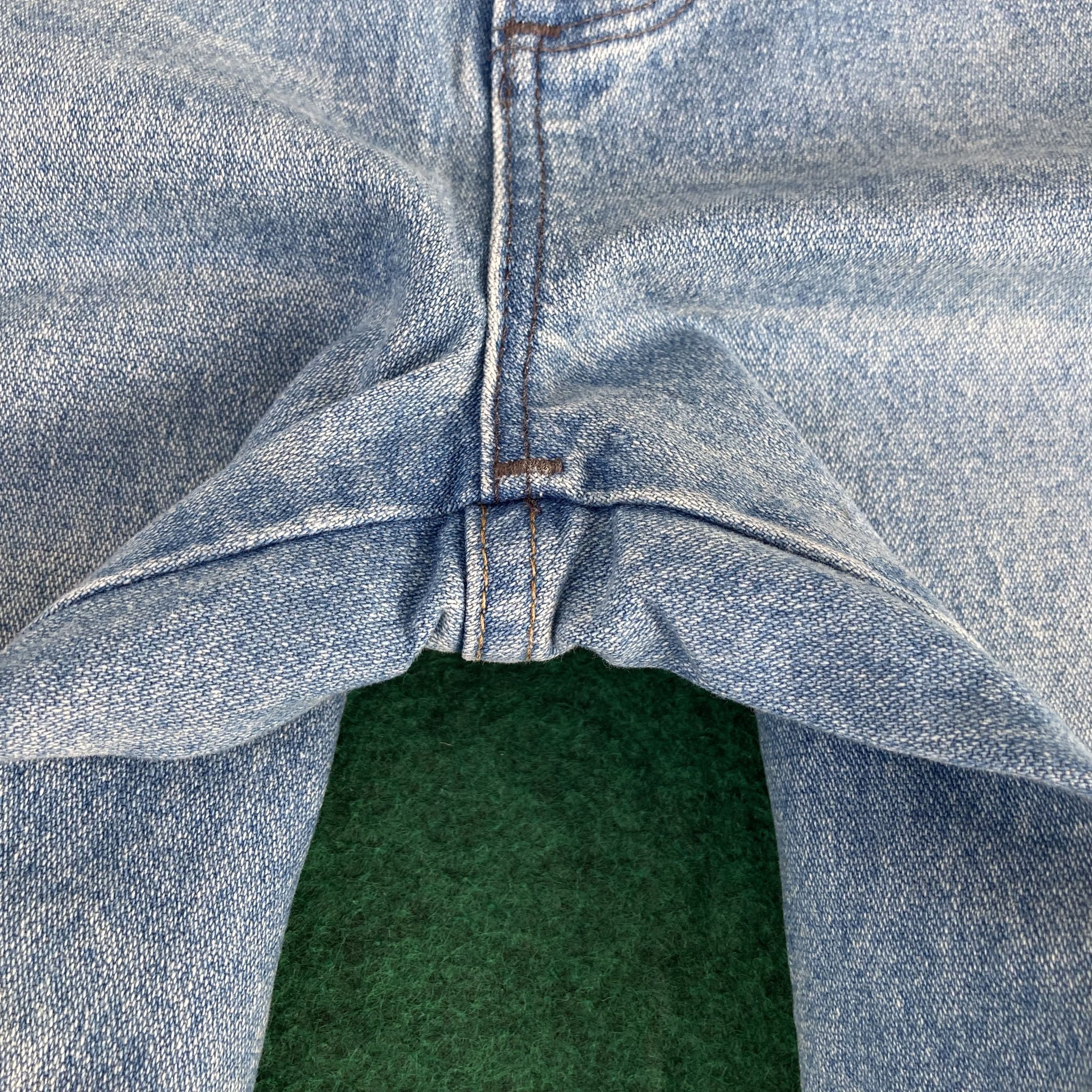 Vintage × Wrangler Vtg Wrangler Blue Denim Wide Flare Women Bootcut Jeans Size 28" / US 6 / IT 42 - 6 Thumbnail