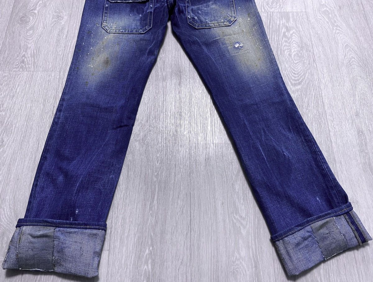 Dsquared2 Dqsuared2 Washed Patchwork Distressed Paint Splatter Jeans Size 28" / US 6 / IT 42 - 23 Thumbnail