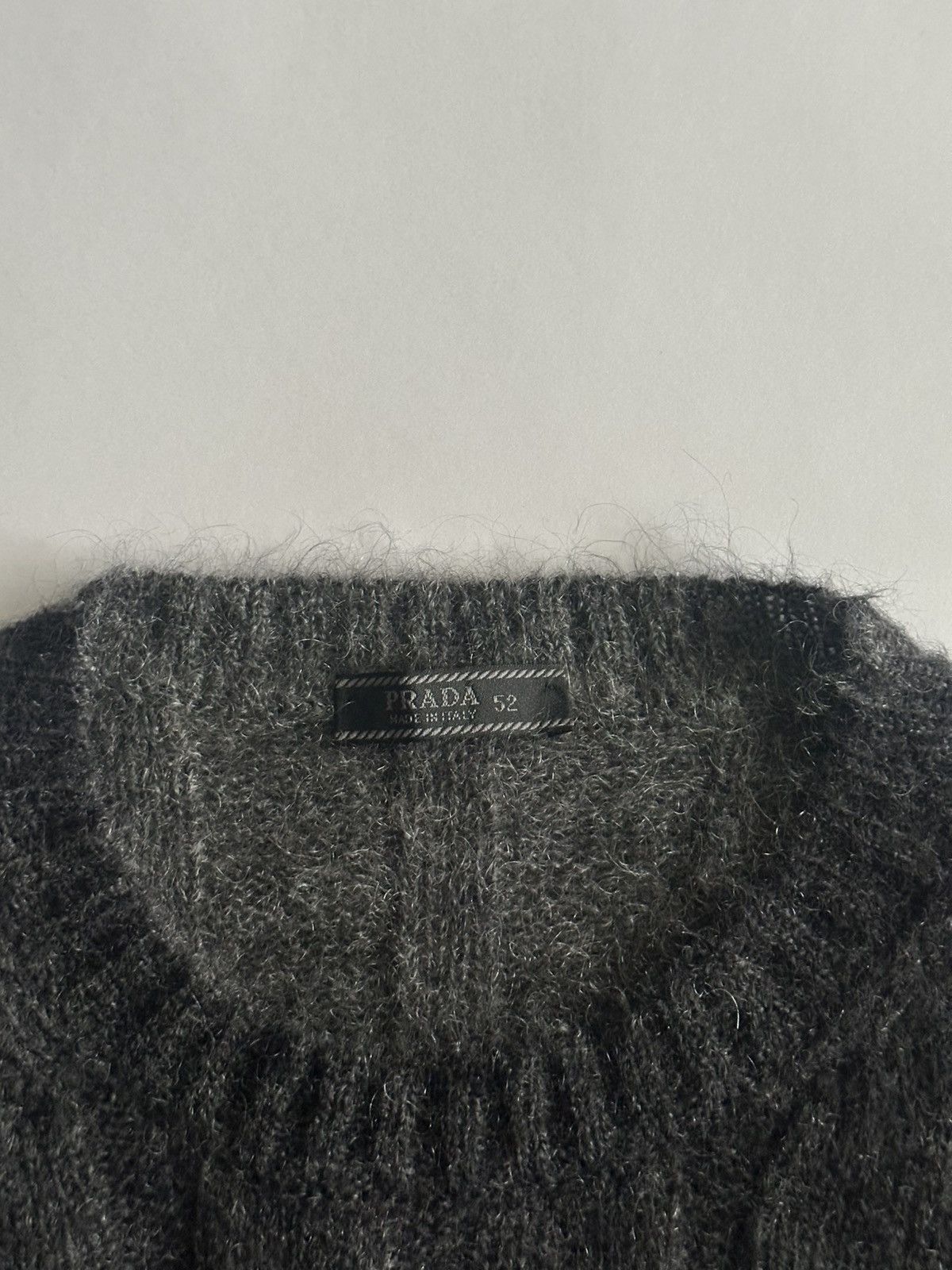 Prada Prada Early 2000’s Mohair Ribbed Knit Sweater Size US L / EU 52-54 / 3 - 5 Thumbnail