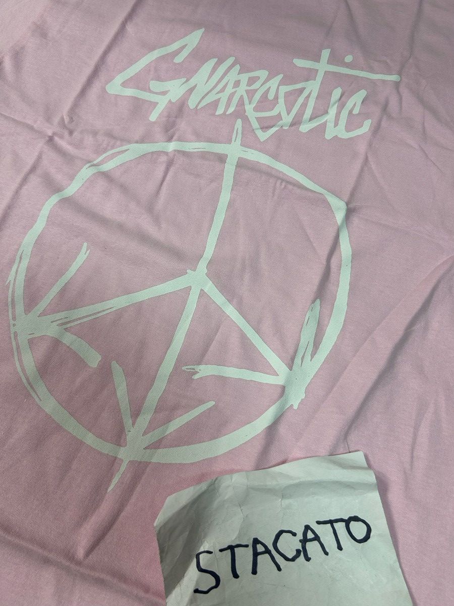Gnarcotic × Rap Tees Gnarcotic Lil Gnar Peace Sign Tee Pink, Size US M / EU 48-50 / 2 - 3 Thumbnail