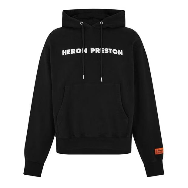image of Heron Preston O1G2R1Mq0524 Graphic Print Hoodies In Black, Men's (Size XS)