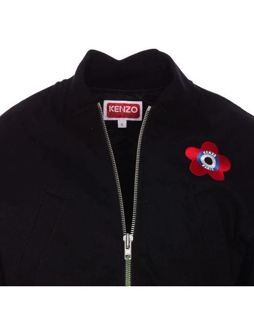 Kenzo o1s22i1n0724 Target Cropped Bomber Jacket in Black Size M / US 6-8 / IT 42-44 - 4 Thumbnail