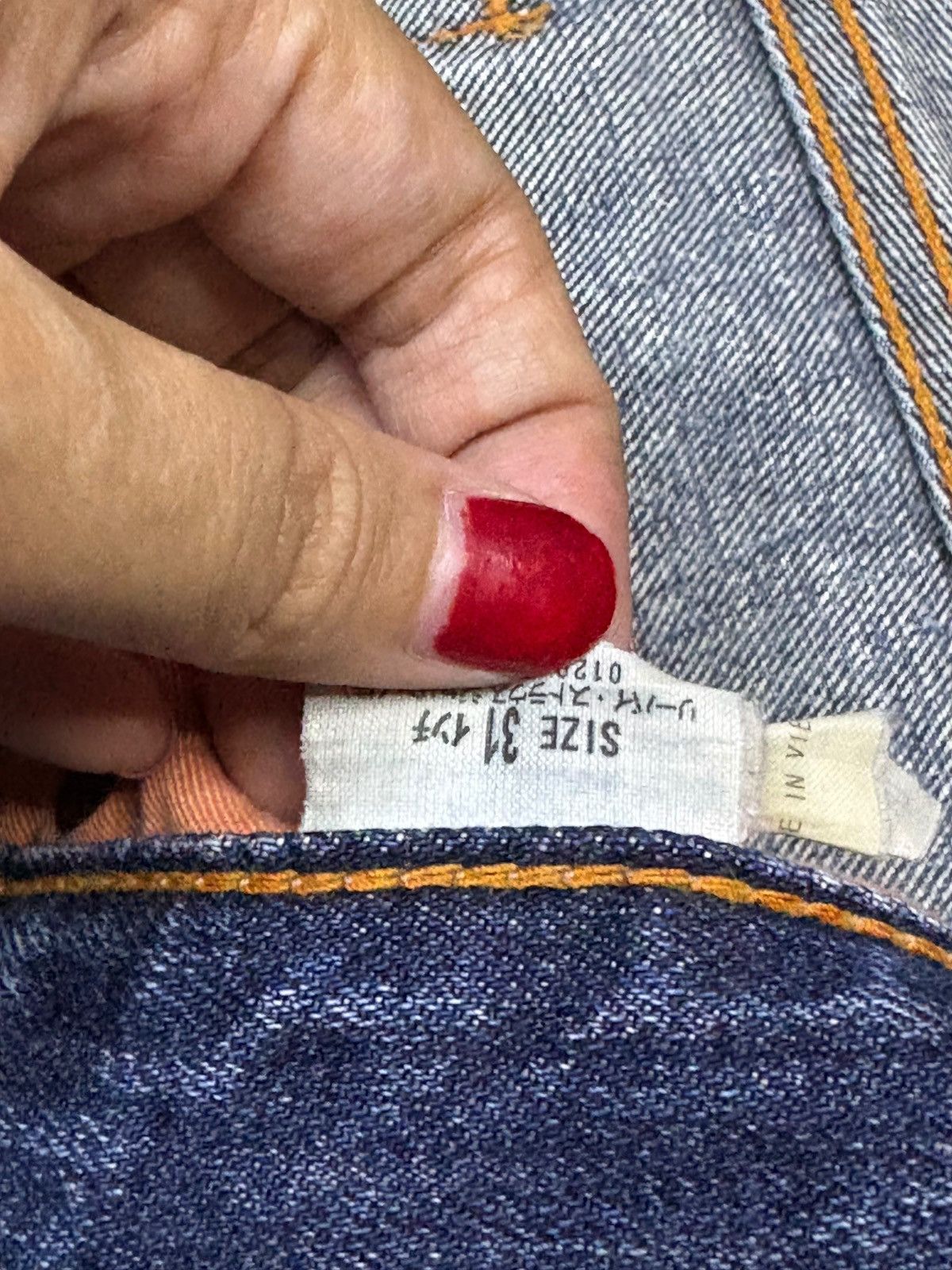 Levi's Vintage 90s Levis 502 Faded Wash Distressed Loose Jeans Size US 32 / EU 48 - 10 Thumbnail