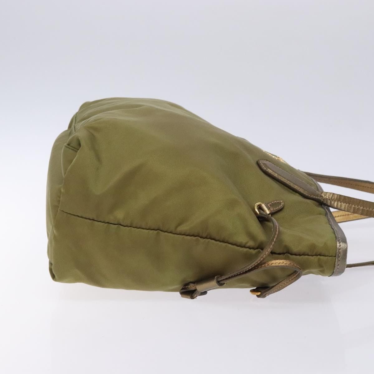 Prada PRADA Tote Bag Nylon Khaki Gold Size ONE SIZE - 4 Thumbnail