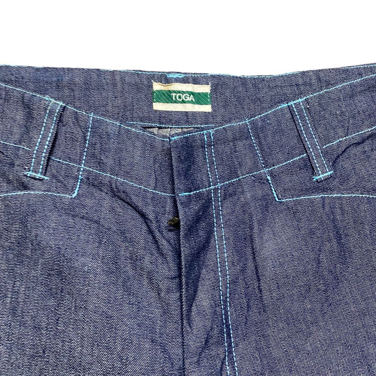 Toga Toga Archive Blue Stitch Denim Nankai Pants Size US 30 / EU 46 - 6 Thumbnail