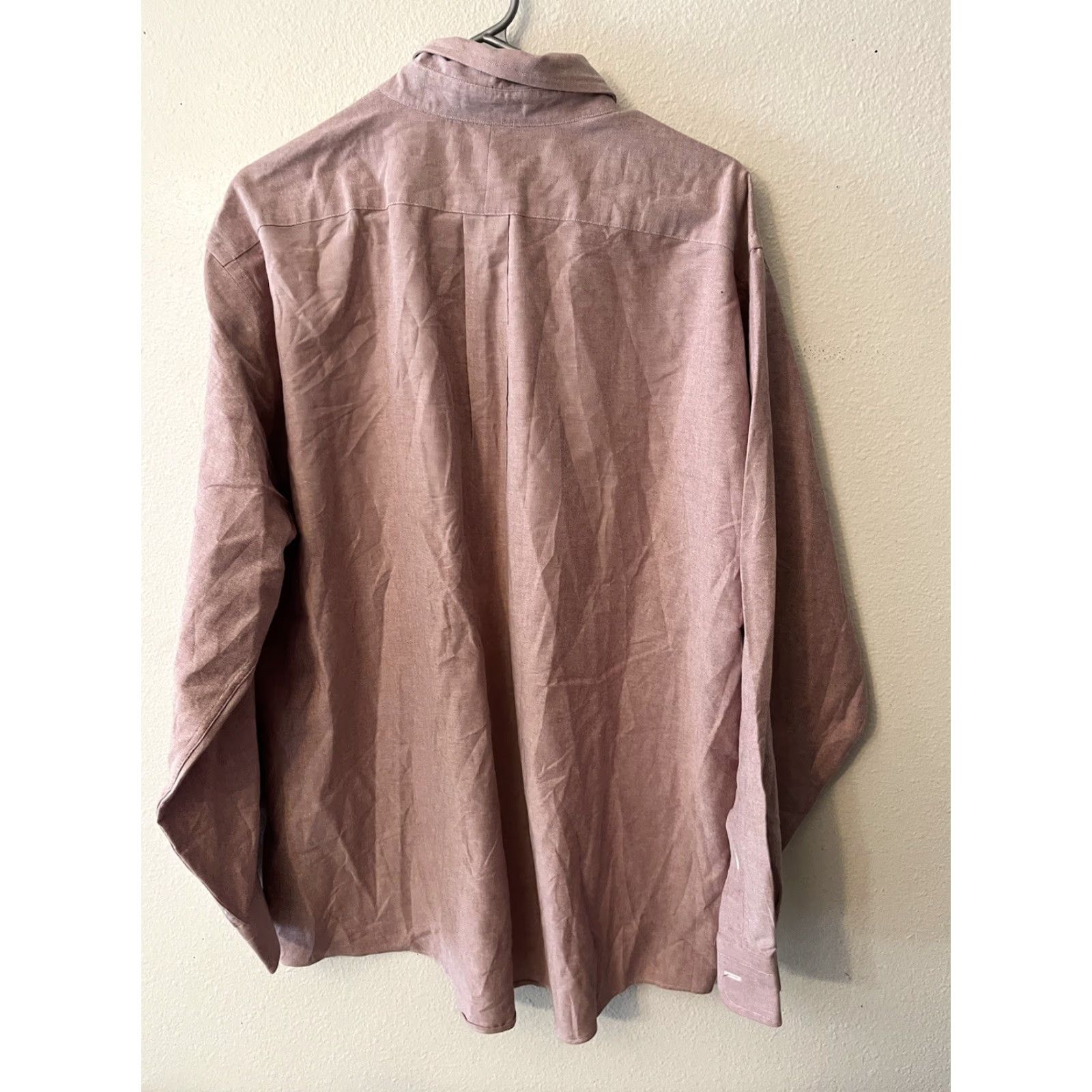 Vintage VINTAGE L.L. Bean Men’s 17.5-35 Button-Down Red Cotton Blend Long Sleeve Shirt Mens Size US XL / EU 56 / 4 - 2 Thumbnail