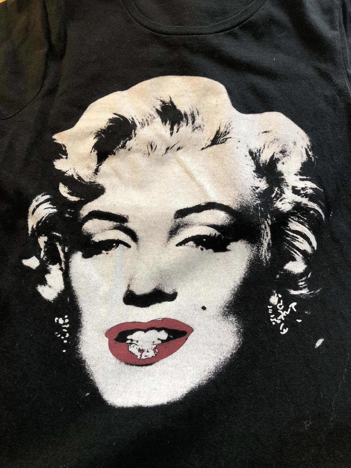 Vintage WARHOL MARILYN MONROE VINTAGE PRINT TEE SHIRT Size XS / US 0-2 / IT 36-38 - 2 Thumbnail