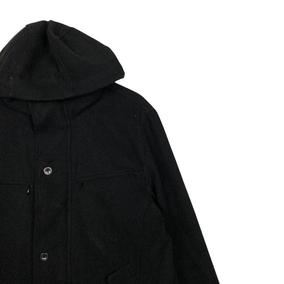In The Attic 📌Rich Black Vintage Wool Biker Jacket In The Attic Punk Cut Size US L / EU 52-54 / 3 - 7 Thumbnail