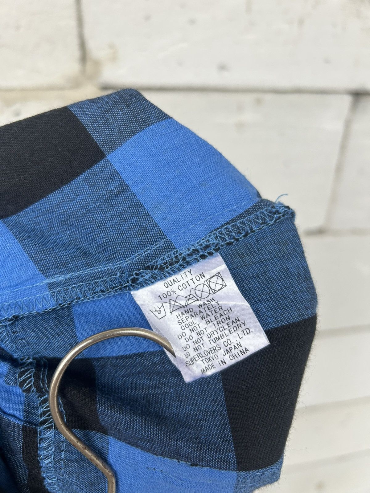 Hysteric Glamour Super Lovers Tokyo Blue Checkered Coverall Size US 32 / EU 48 - 15 Thumbnail