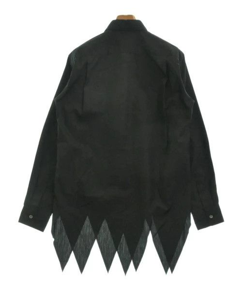 Comme des Garcons Homme Plus Shirt Uneven Hem Long Sleeve Button Up Plain Black Size US XS / EU 42 / 0 - 2 Thumbnail