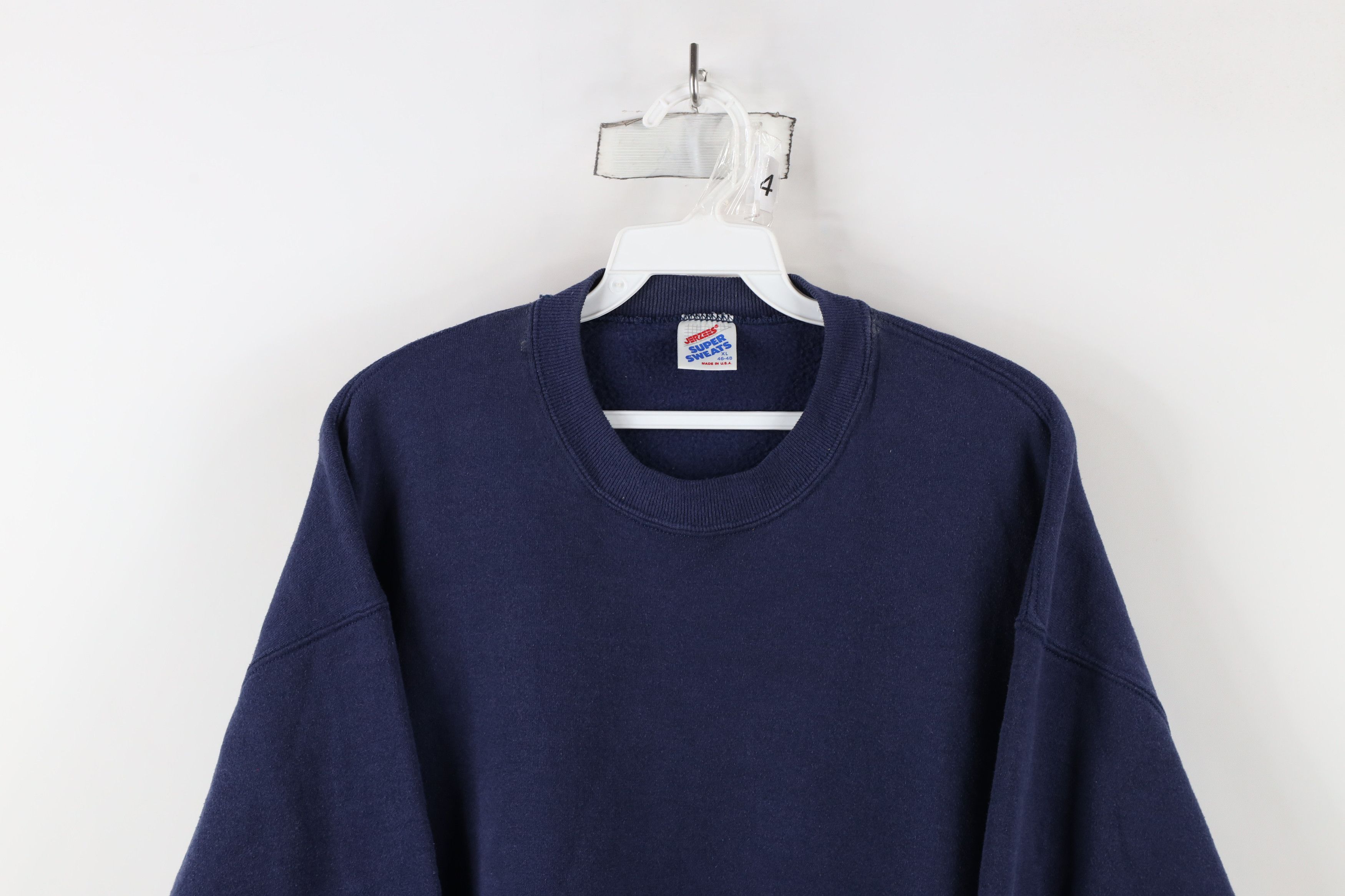 Vintage Vintage 90s Streetwear Faded Blank Crewneck Sweatshirt USA Size US XL / EU 56 / 4 - 2 Thumbnail