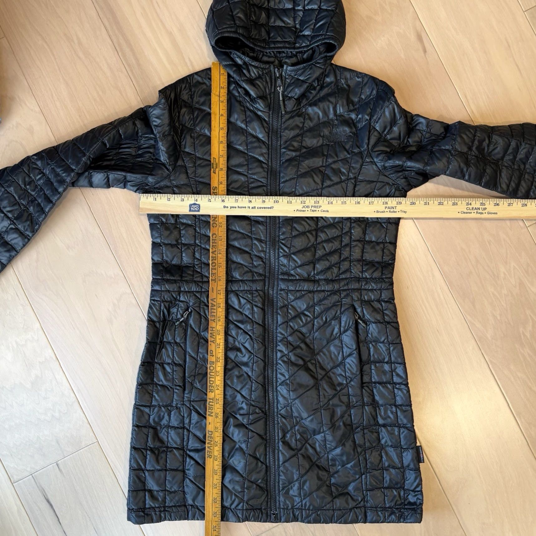 The North Face VNTG The North Face Thermoball Parka Jacket Women's Medium Black Full Zip Insulated Outerwear Size M / US 6-8 / IT 42-44 - 3 Thumbnail