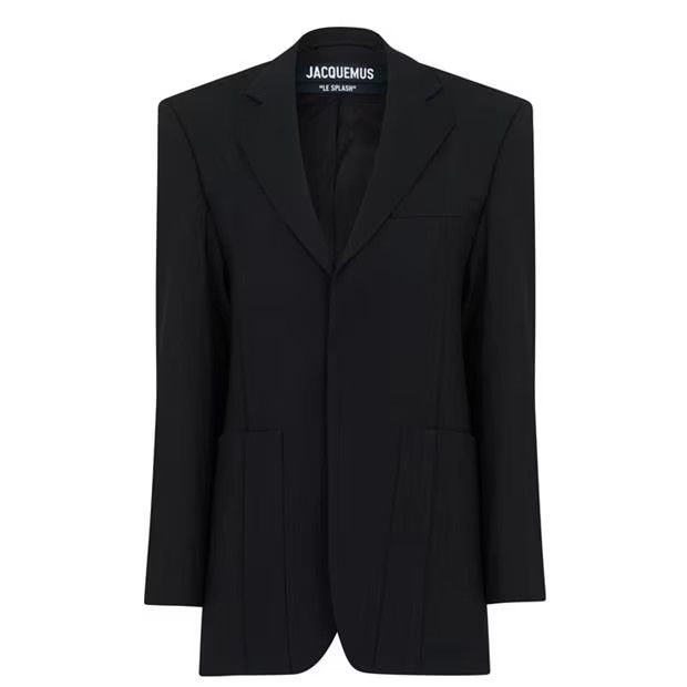 Jacquemus o1g2r1mq1024 Oversized Jacket in Black Size XXS / US 00 / IT 34 - 1 Thumbnail