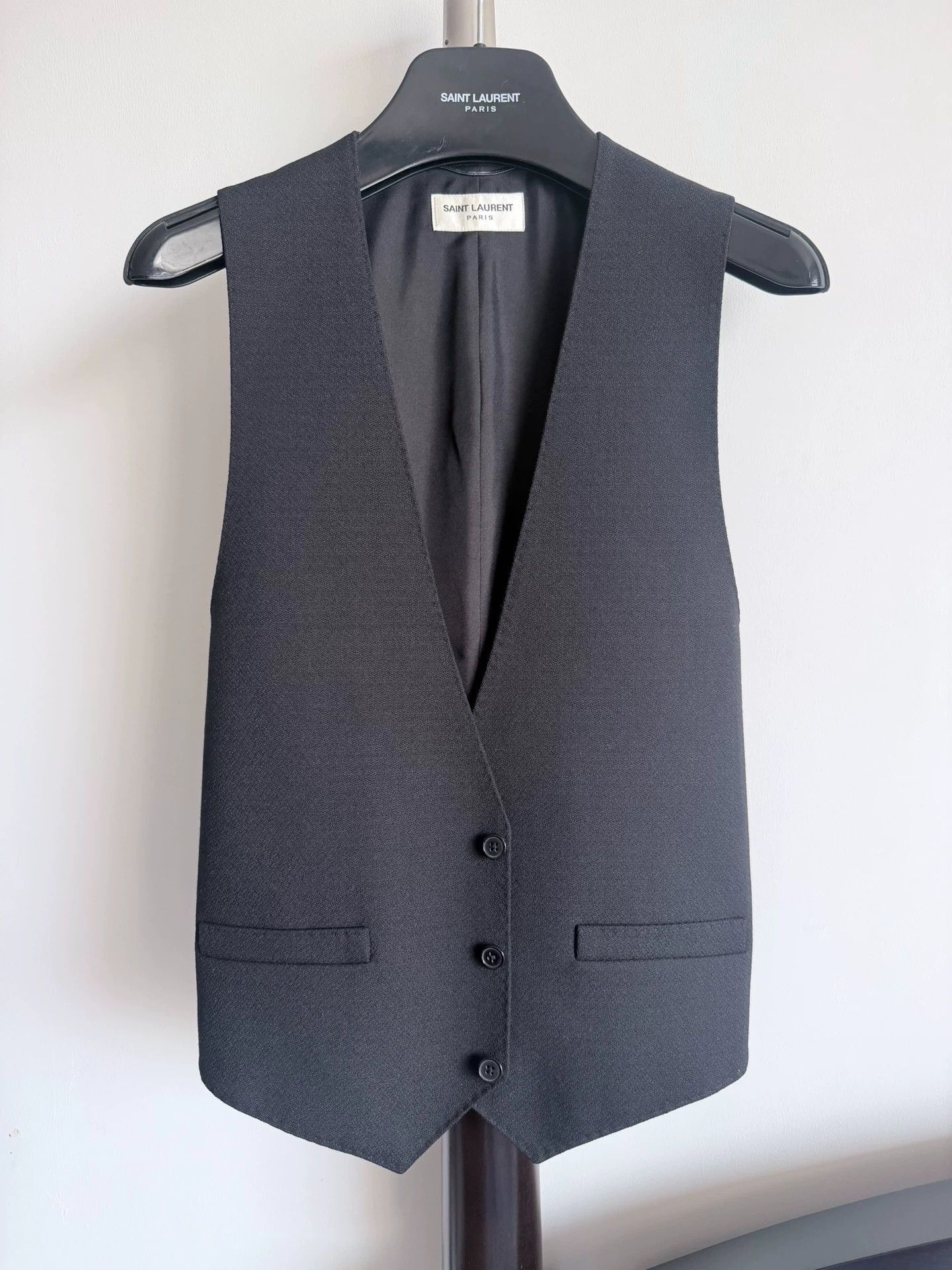 Saint Laurent Paris 16fw 3-button vest 46 10/10