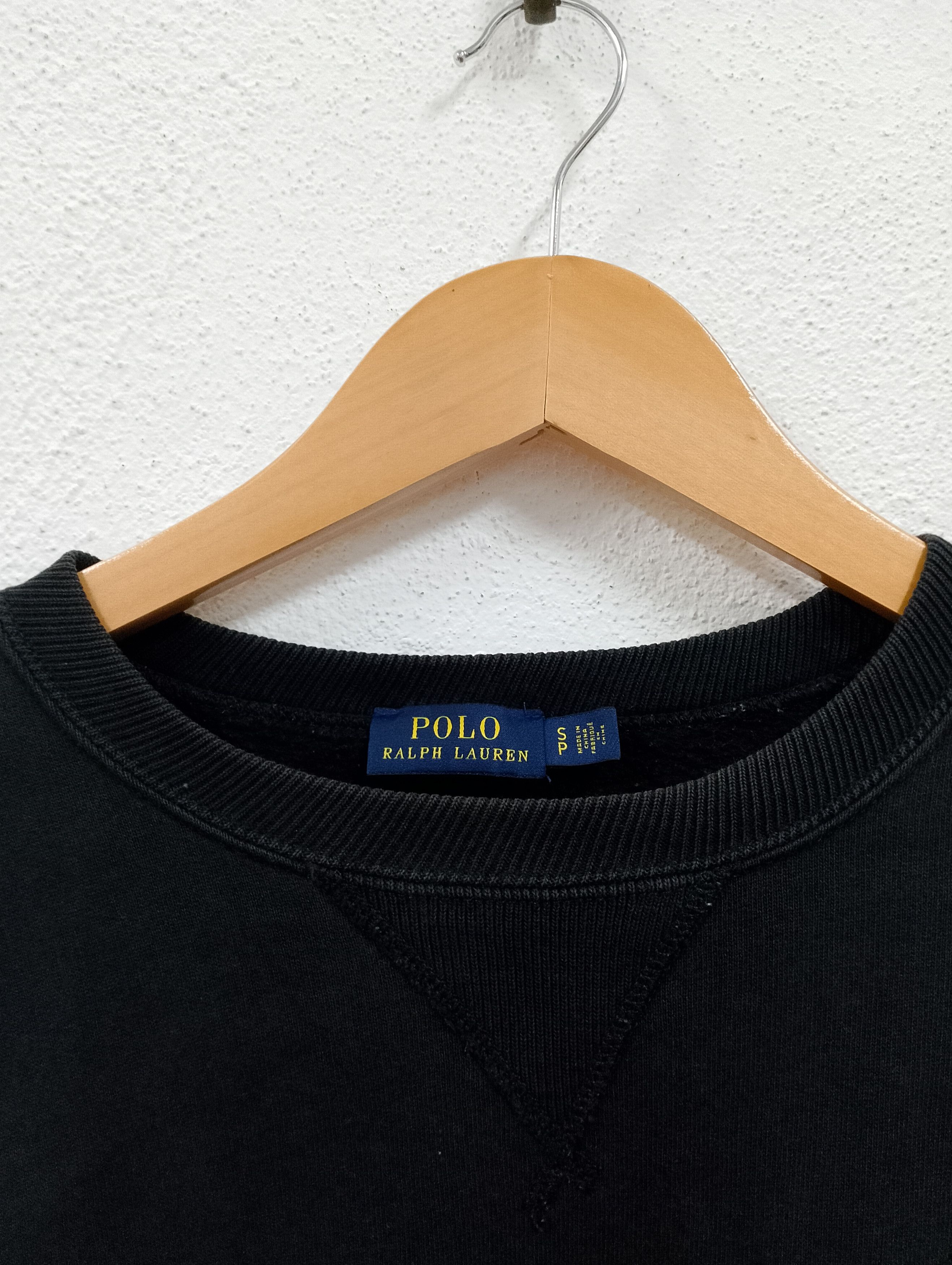 Polo Ralph Lauren Polo Ralph Lauren Black Crewneck Sweatshirt Size US S / EU 44-46 / 1 - 3 Thumbnail