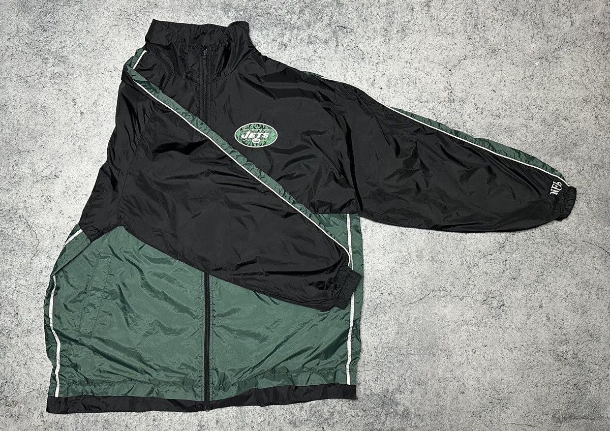 NFL Vintage New York NY Jets Nylon Jacket Size US XL / EU 56 / 4 - 4 Thumbnail