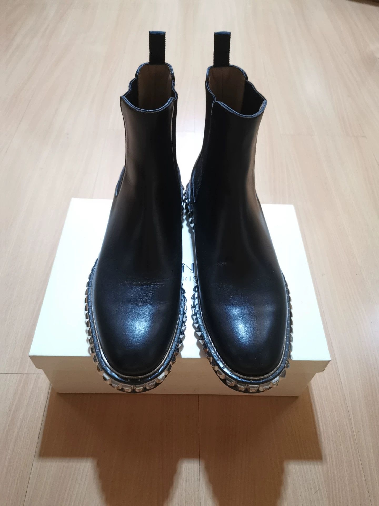 Christian Louboutin Christian Louboutin Studded Chelsea Ankle Boots Size US 10.5 / EU 43-44 - 1 Thumbnail