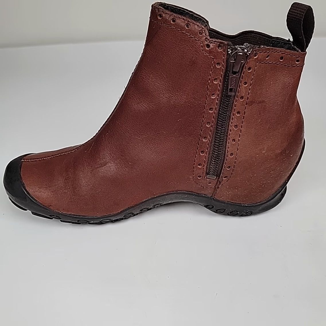 Merrell Merrell Plaza Saddle Tan Leather Chelsea Waterproof Women's Size 8 US/38.5 EU Boot Womens Size US 8 / IT 38 - 7 Thumbnail