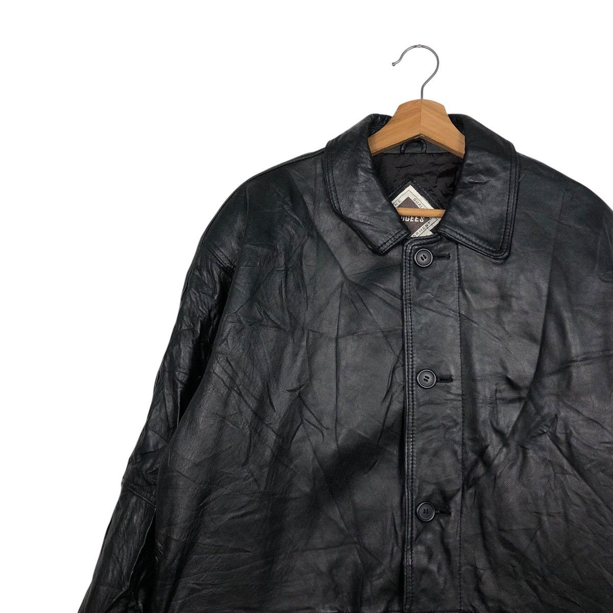 📌Vintage Biker Genuine Leather Jacket Lmogees Multi Pocket