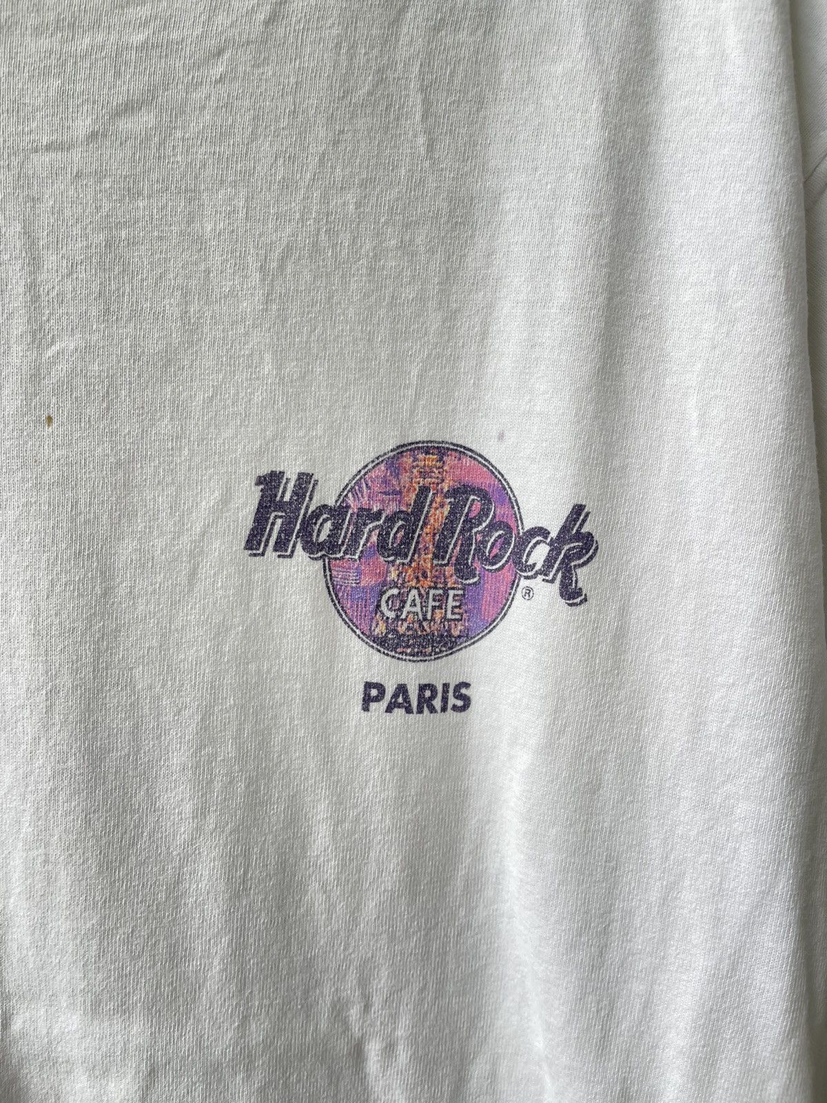 Hard Rock Cafe × Vintage Vintage Hard Rock Cafe Paris Distressed t-shirt Size US M / EU 48-50 / 2 - 3 Thumbnail