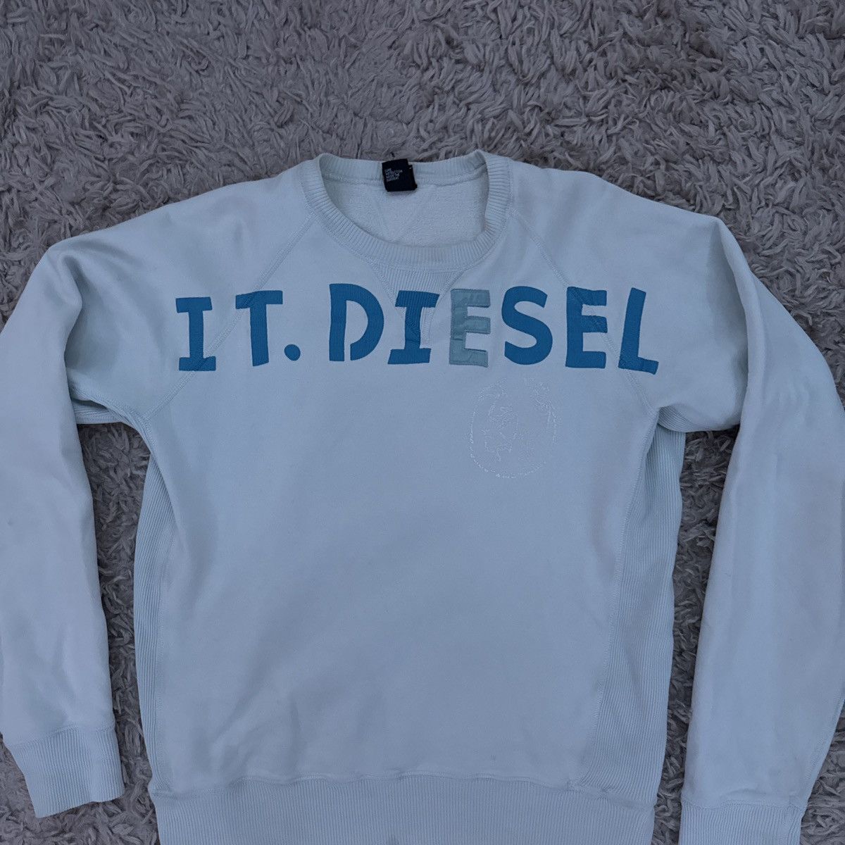 Diesel Light blue diesel crewneck Size US XL / EU 56 / 4 - 1 Thumbnail