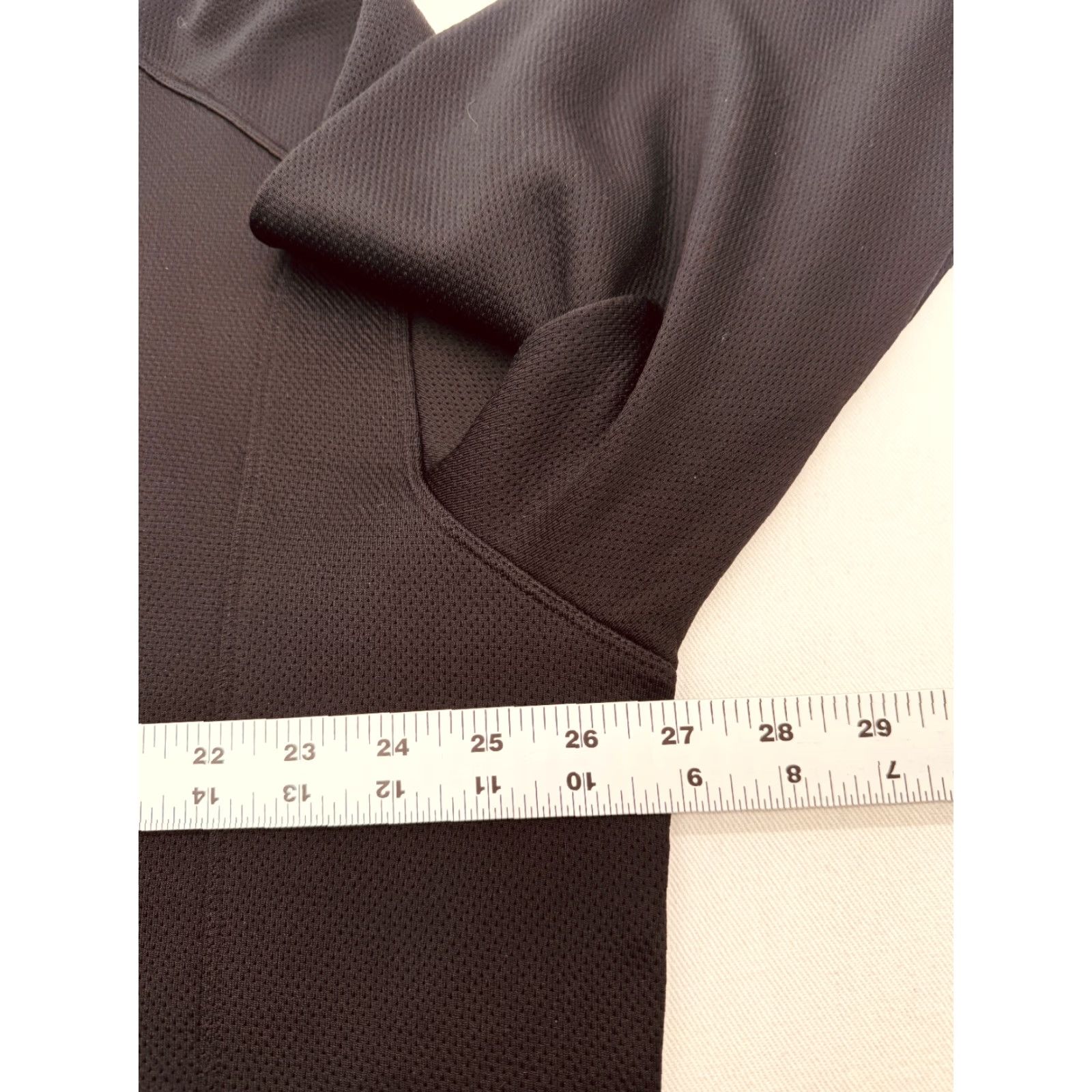 Nike Nike Golf Mens Sport Quarter-Zip Pullover 400099-10 Black 2XL Cotton Polyester Blended Fabric Long Sleeve Stand-Up Collar Zip - Golf Activewear Mens Size US XXL / EU 58 / 5 - 7 Thumbnail