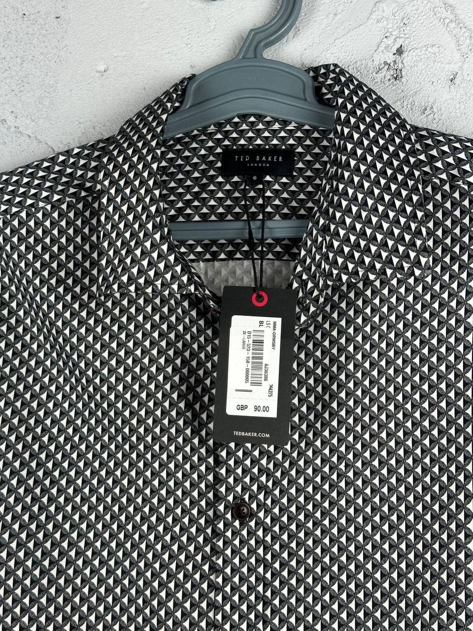 Ted Baker NEW TED BAKER Long Sleeve Men's Shirt Graphic Print Size US XL / EU 56 / 4 - 4 Thumbnail