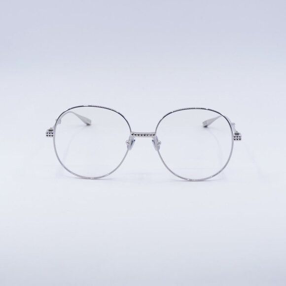 Valentino Valentino V-STUD-III VLX-136B Eyeglasses Silver 56mm Round Size ONE SIZE - 4 Thumbnail