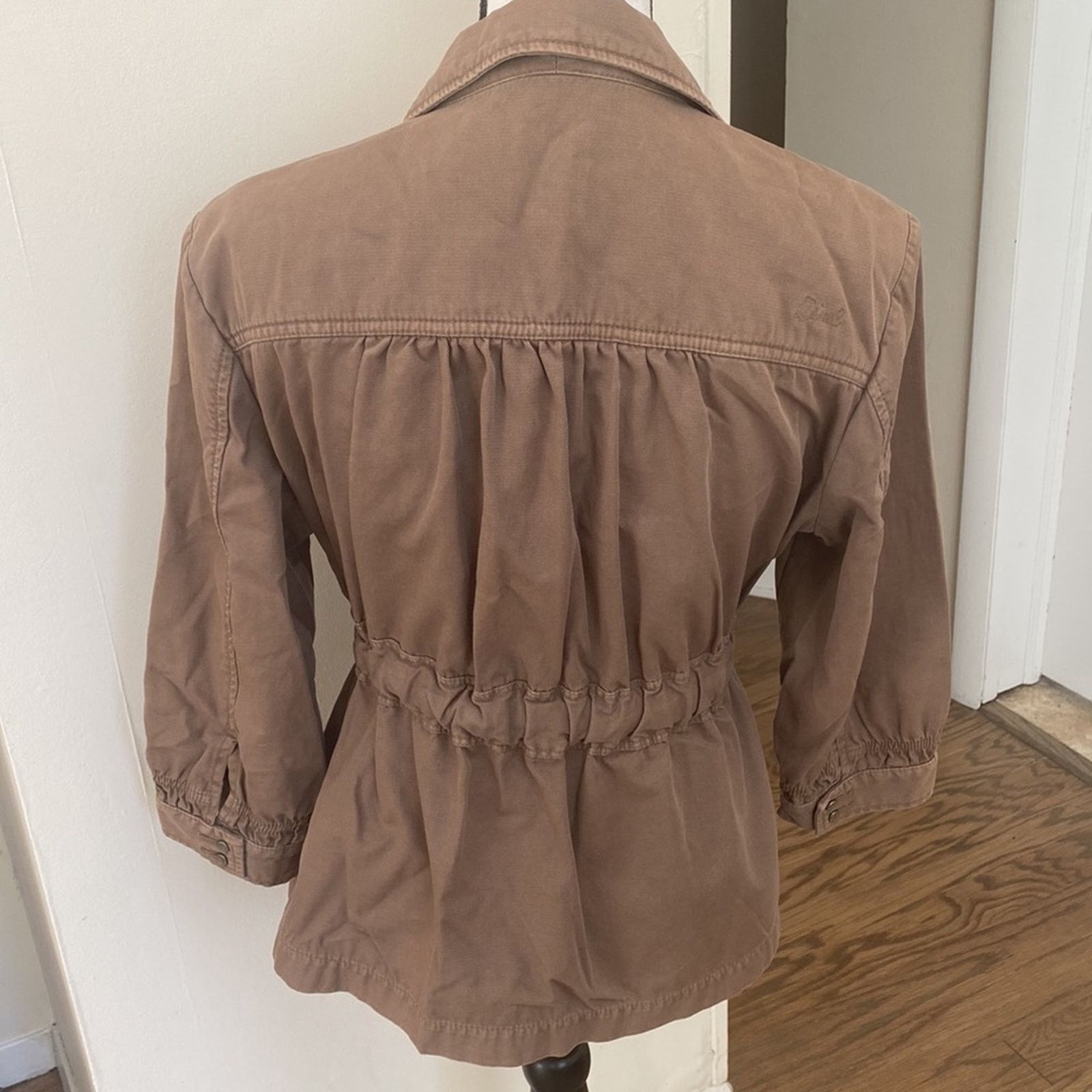 Diesel Diesel Khaki Beige Cotton Utility Jacket Size Small Size S / US 4 / IT 40 - 4 Thumbnail