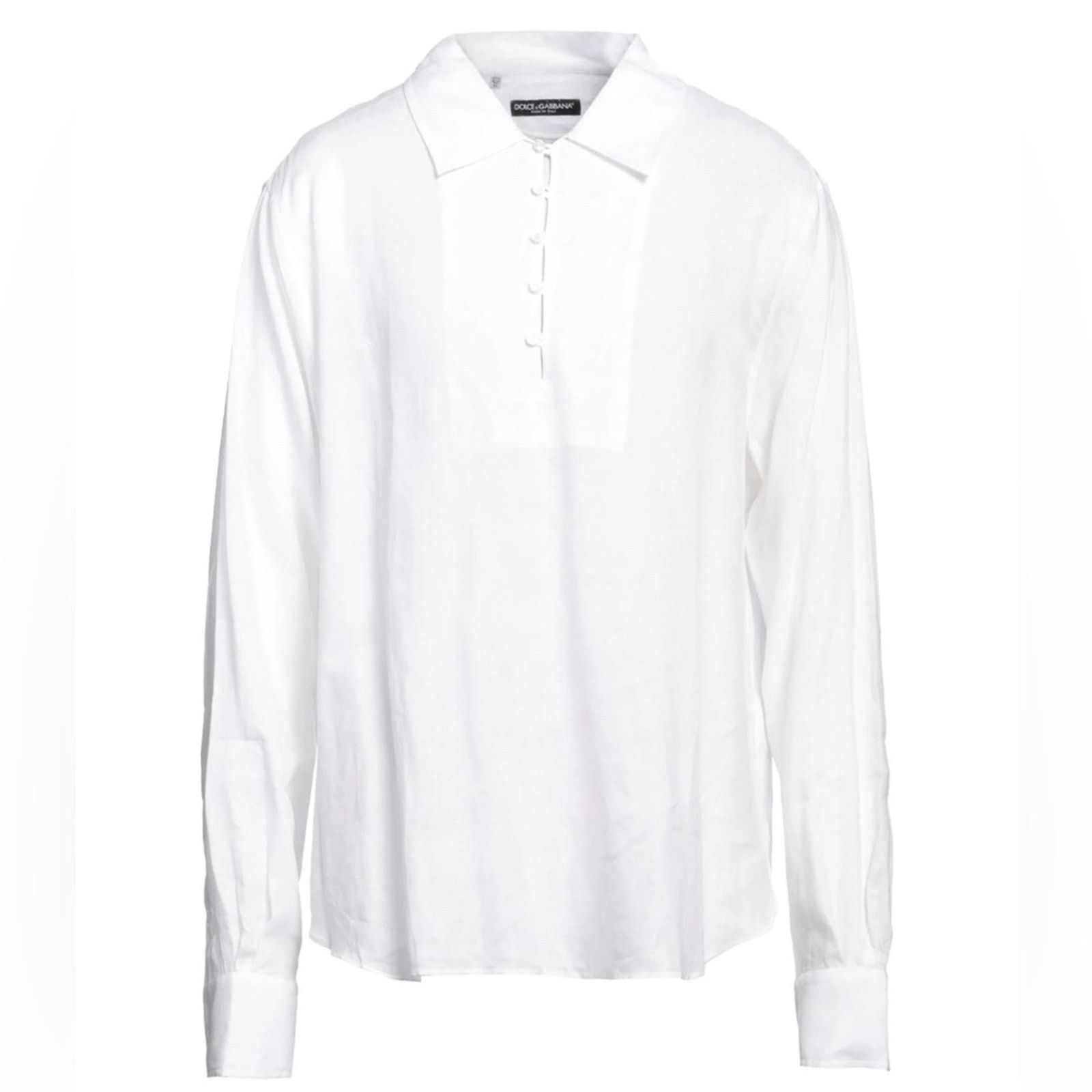 White Martini Linen Shirt size EU 39 - 15.5 3/4 Button front