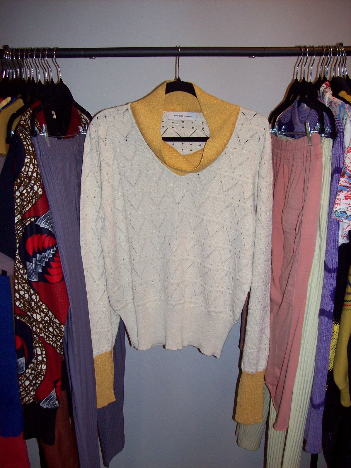 Kiko Kostadinov Kiko Kostadinov SS24 Beige & Yellow Brecht Turtleneck Size US M / EU 48-50 / 2 - 8 Thumbnail