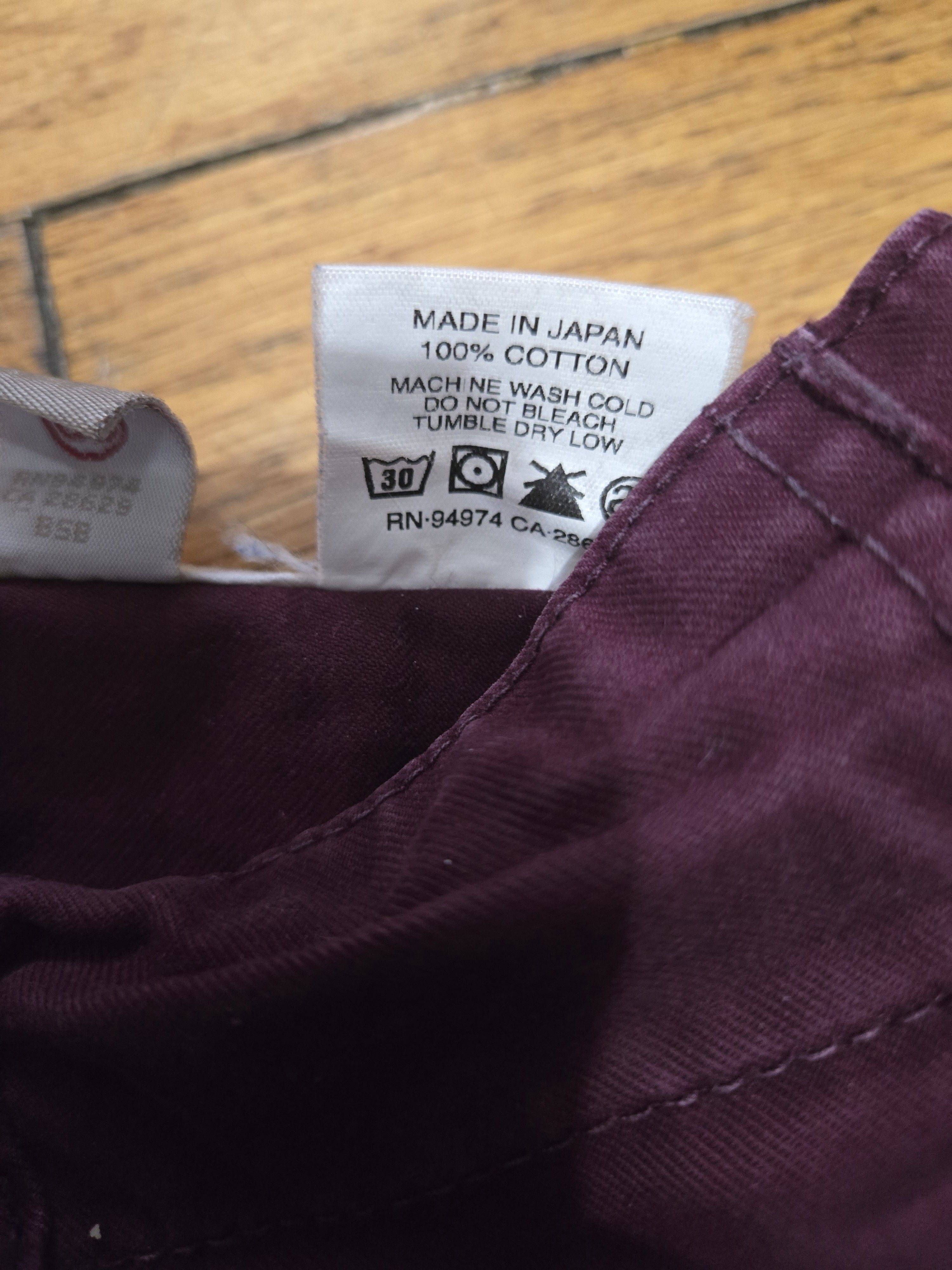 Stussy Stussy Deluxe 34 Burgundy Chino Made in Japan Size US 34 / EU 50 - 6 Thumbnail