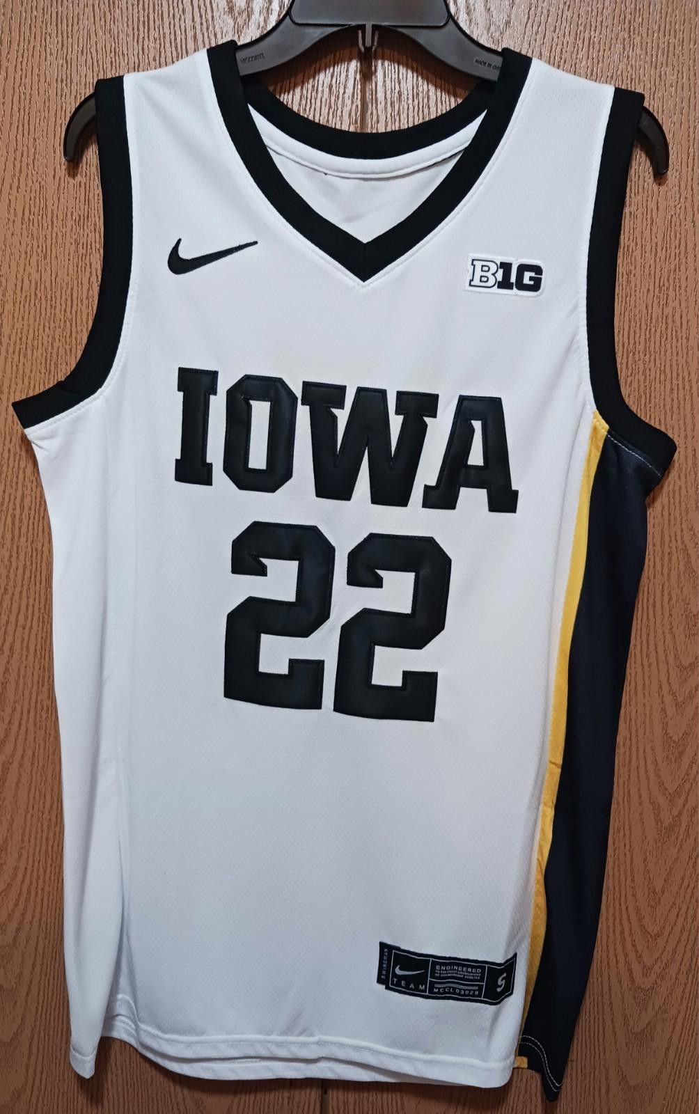 Nike Caitlin Clark (Nike)-(Iowa)-(Hawkeyes)-(White)-(New)-(S)-$65 Size ONE SIZE - 1 Thumbnail