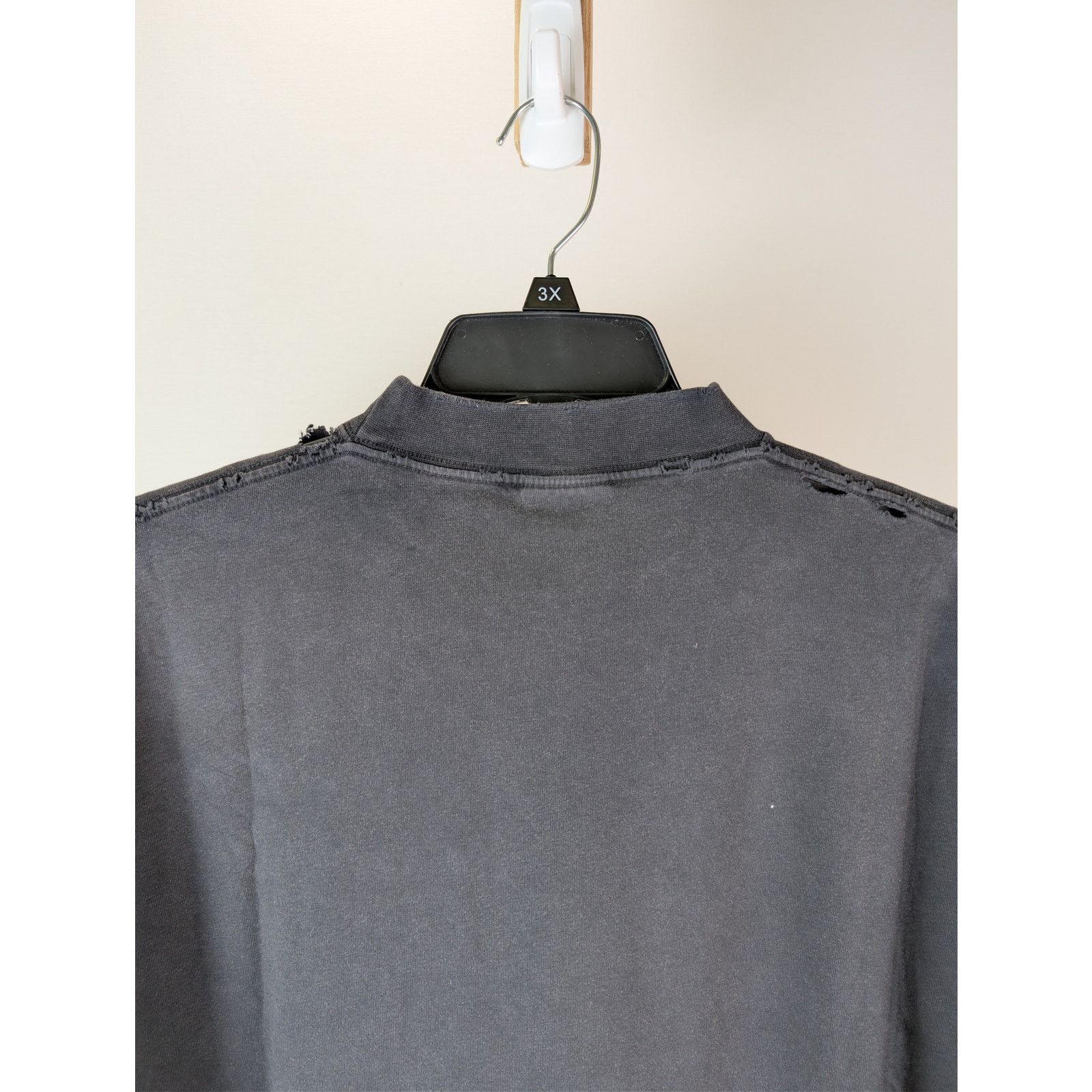 Balenciaga o1rshd1 3B Liquified Vintage Jersey Oversized T-Shirt Black Size US L / EU 52-54 / 3 - 12 Thumbnail