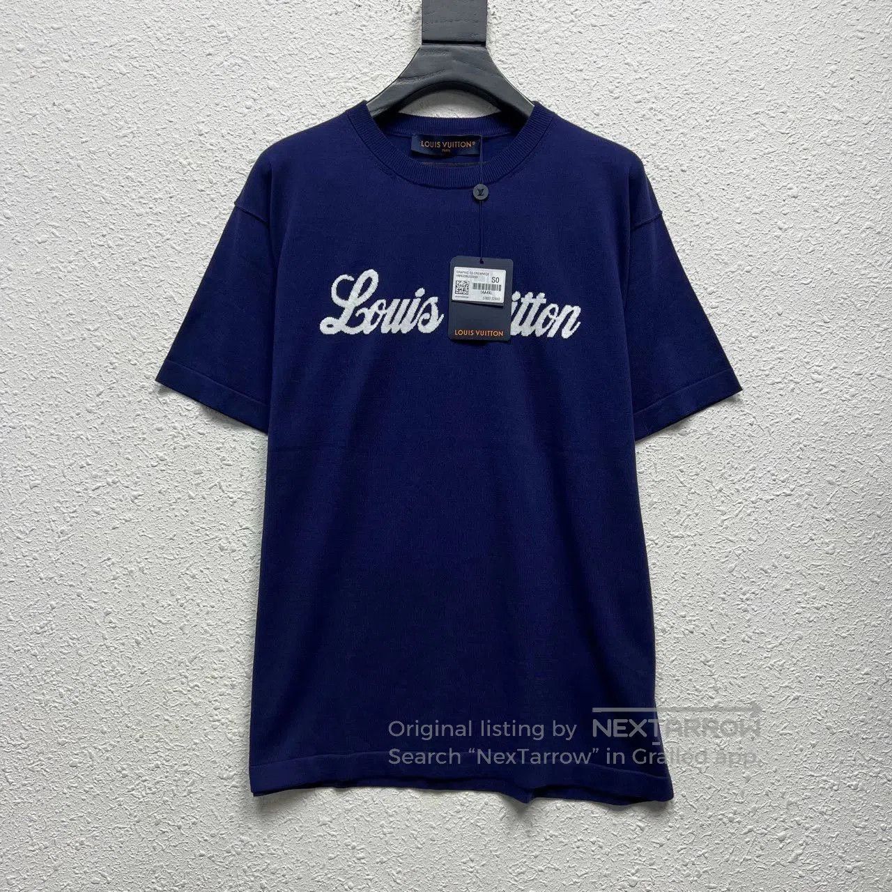 louis vuitton blue short sleeve t.