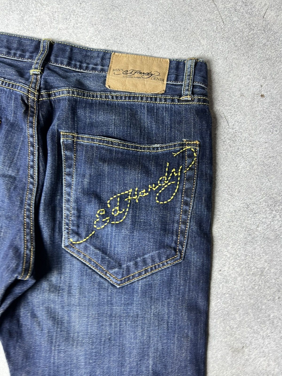Ed Hardy Ed Hardy Vintage Baggy Denim Jeans size 34 Blue Size US 34 / EU 50 - 5 Thumbnail