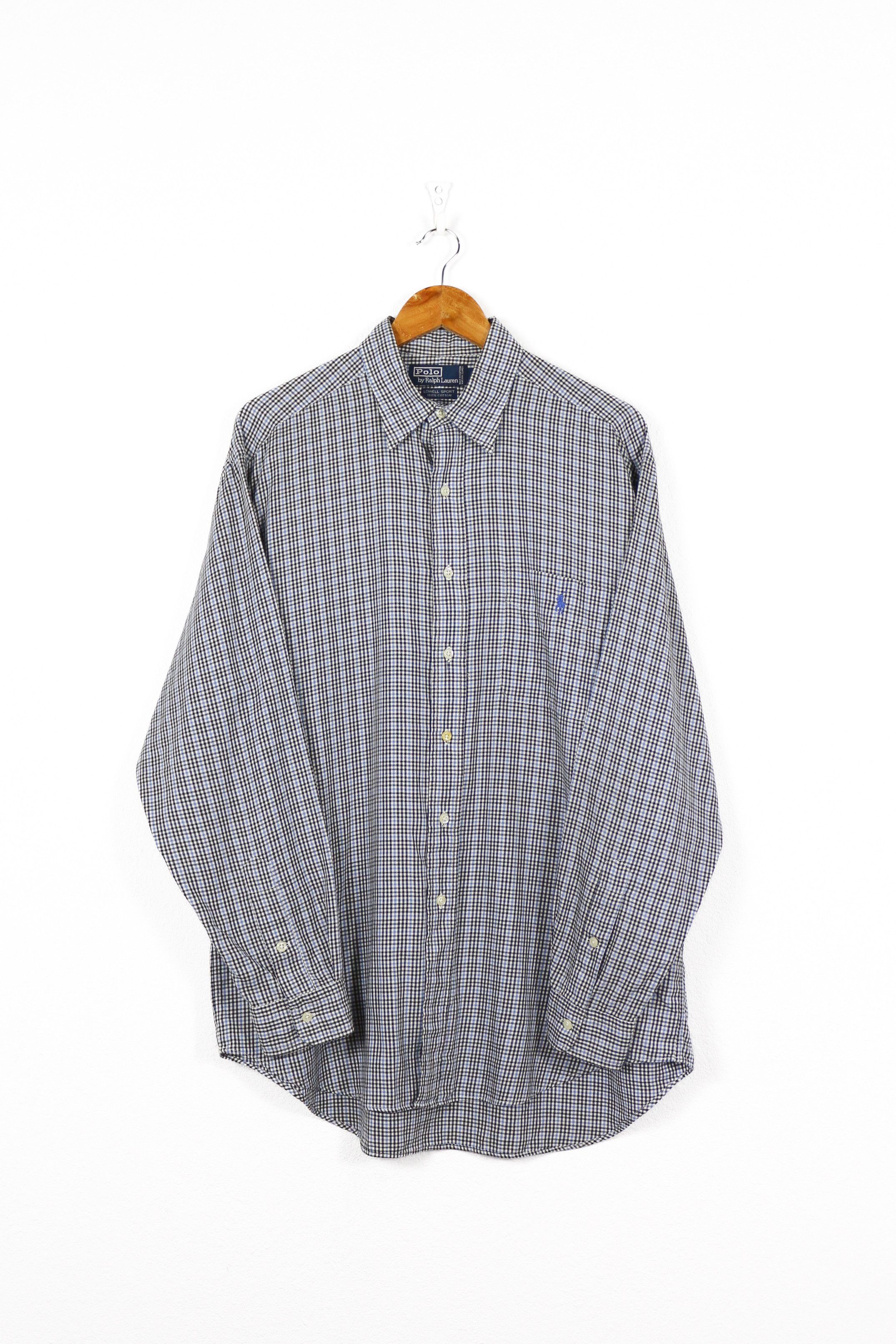 Polo Ralph Lauren × Ralph Lauren Polo Ralph Lauren Pony Logo Check Lowell Sport Shirt L NZ Size US L / EU 52-54 / 3 - 1 Thumbnail
