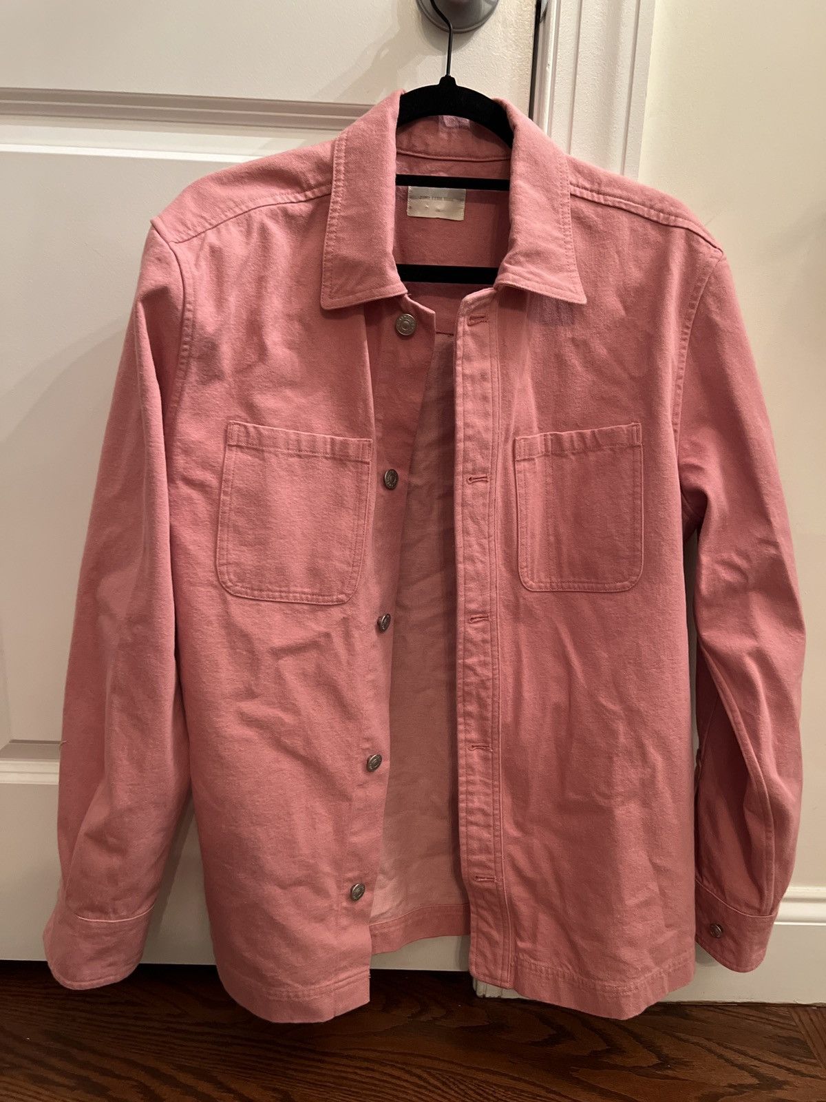 image of Aime Leon Dore Denim Overshirt - Pink, Men's (Size Small)