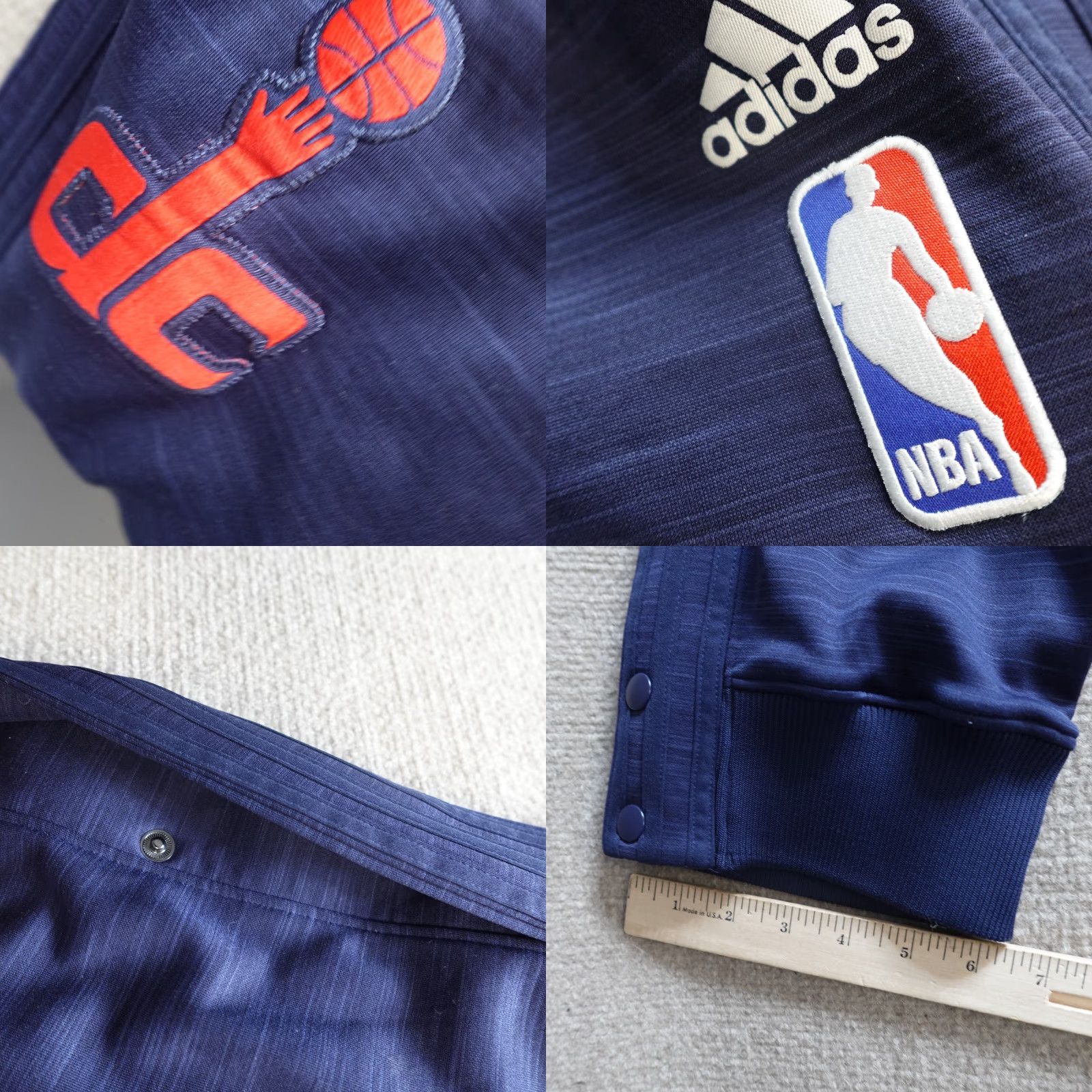 Adidas Adidas Pants 2XL Blue Tear Away 2015 Player Issue Basketball Jogger Mens Shorts? Size US 39 - 8 Thumbnail