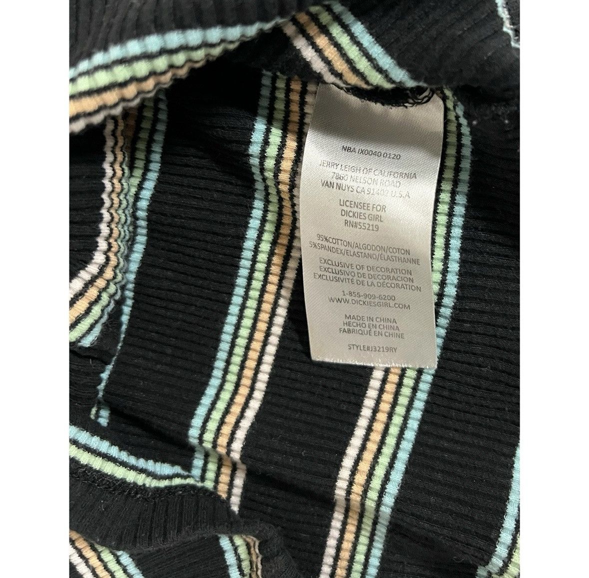 Dickies Dickies Black Striped Button-Up Tank Top Shirt Cami Size S🖤🩵 Size S / US 4 / IT 40 - 4 Thumbnail