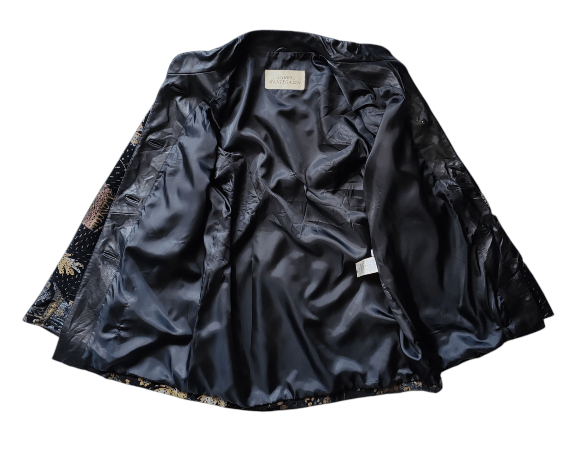 Japanese Brand FABIO MANTEGAZZA Vintage 90s Japan Mesh Suede Leather jacket Size ONE SIZE - 4 Thumbnail