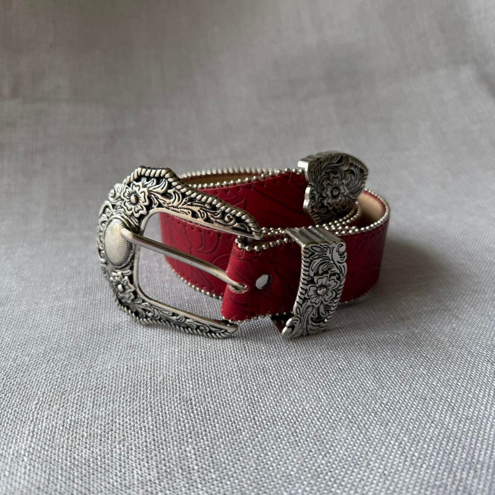 Other Red floral engraved western WMNS2 Size ONE SIZE - 4 Thumbnail