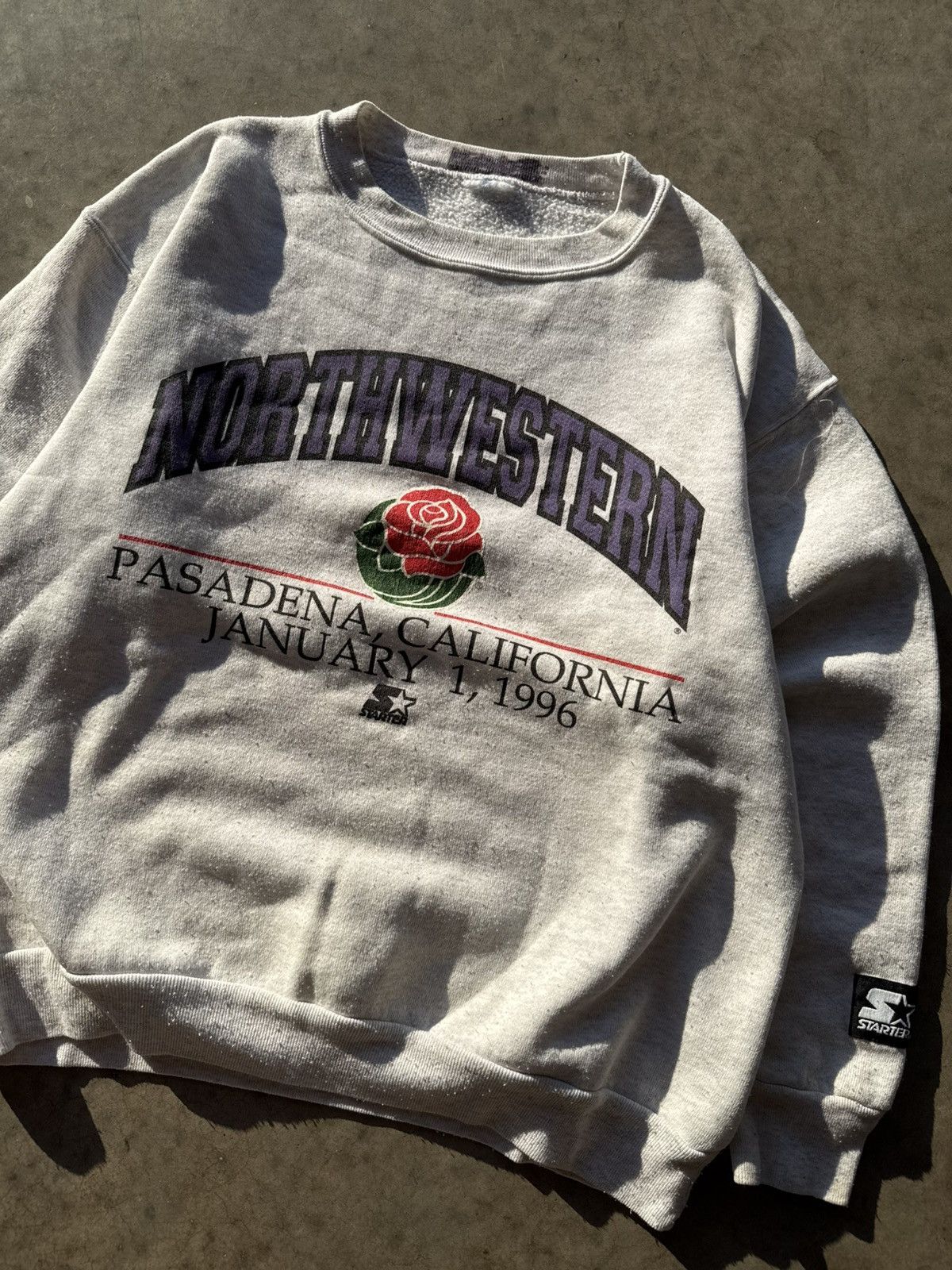 Starter Vintage Northwestern Rose Bowl Starter 90s Crewneck Size US S / EU 44-46 / 1 - 1 Thumbnail