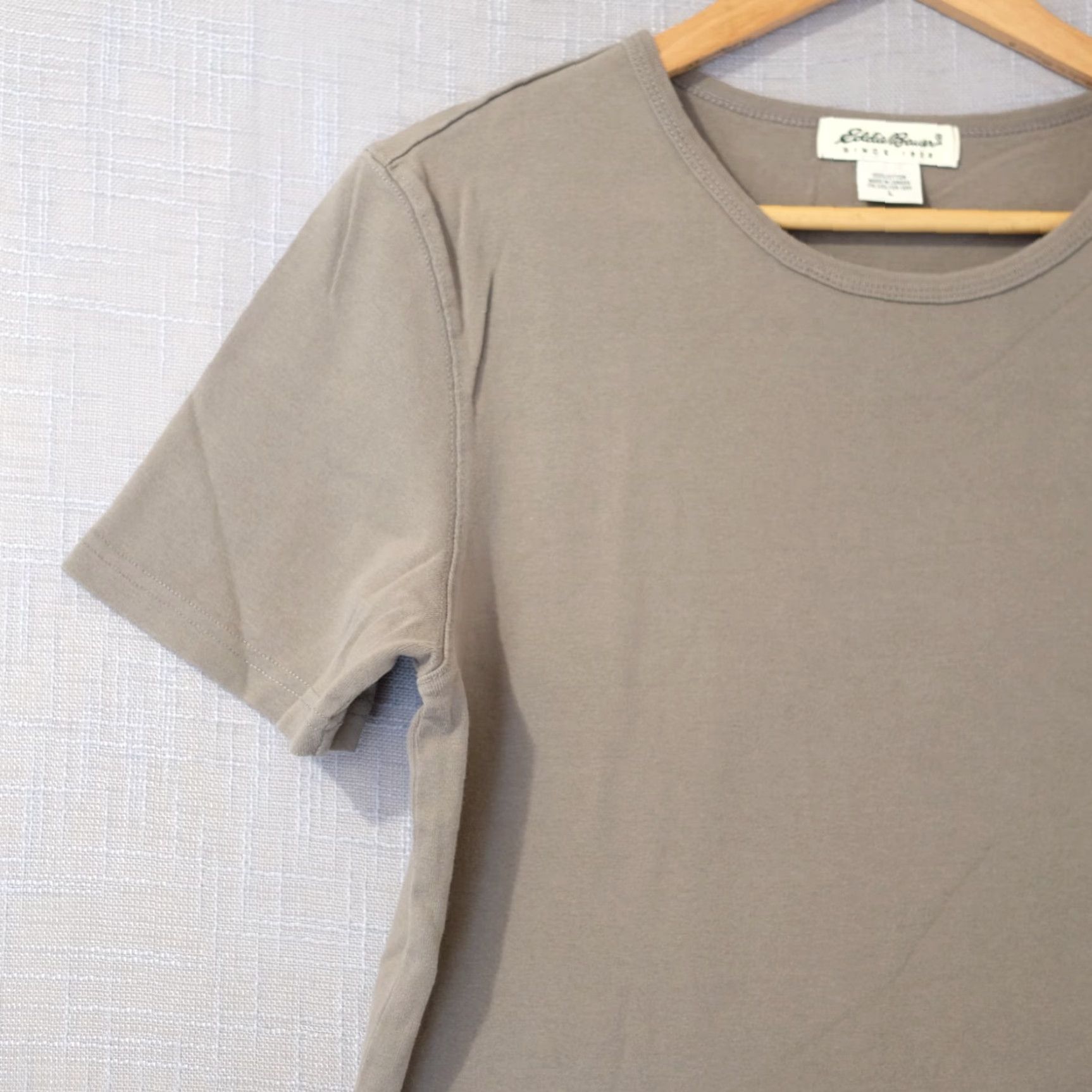 Eddie Bauer Eddie Bauer Green Crew Neck Short Sleeve 100% Cotton T-Shirt Womens L #A16-12 Size L / US 10 / IT 46 - 2 Thumbnail