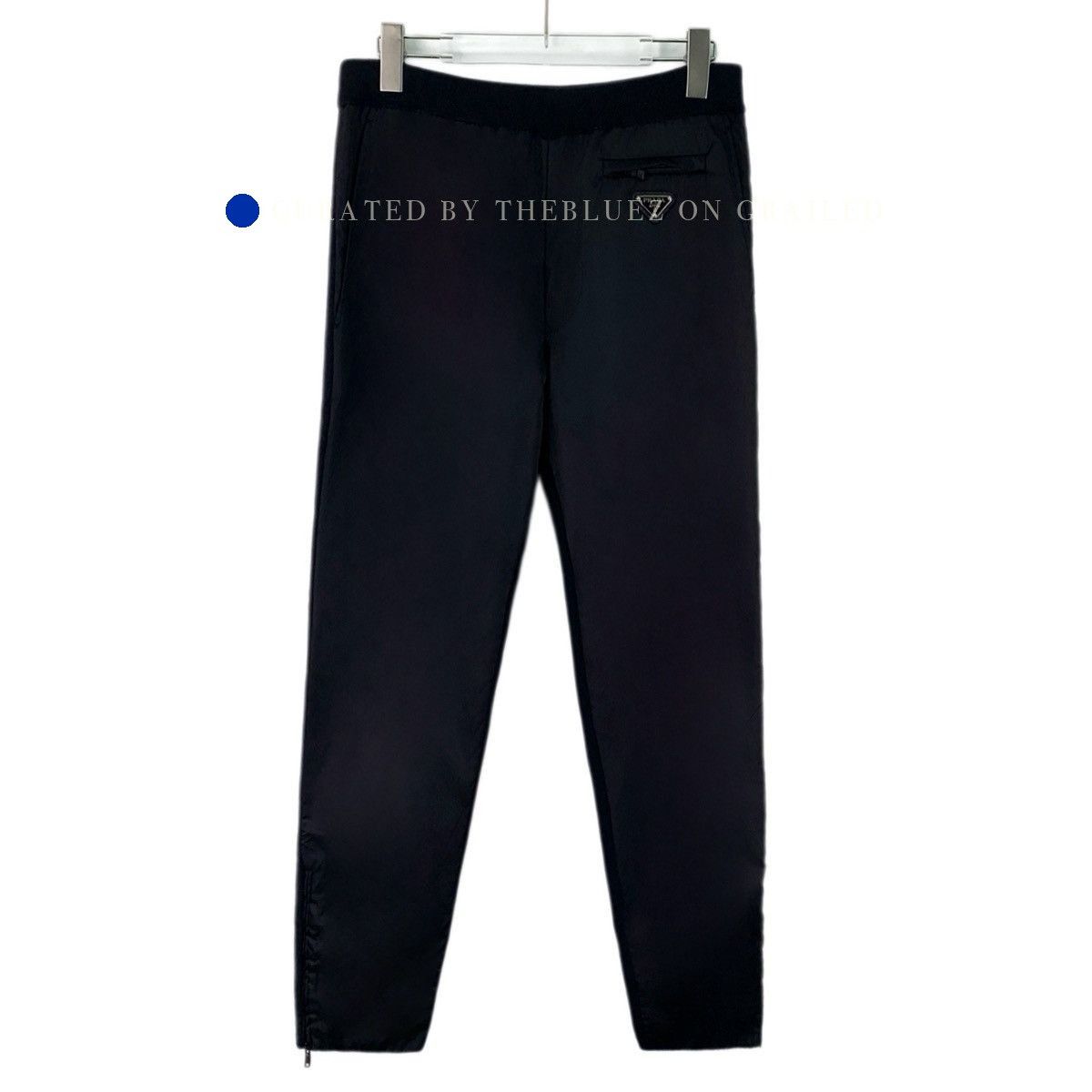 Prada Black Logo Wool Casual Joggers Size US 34 / EU 50 - 1 Thumbnail