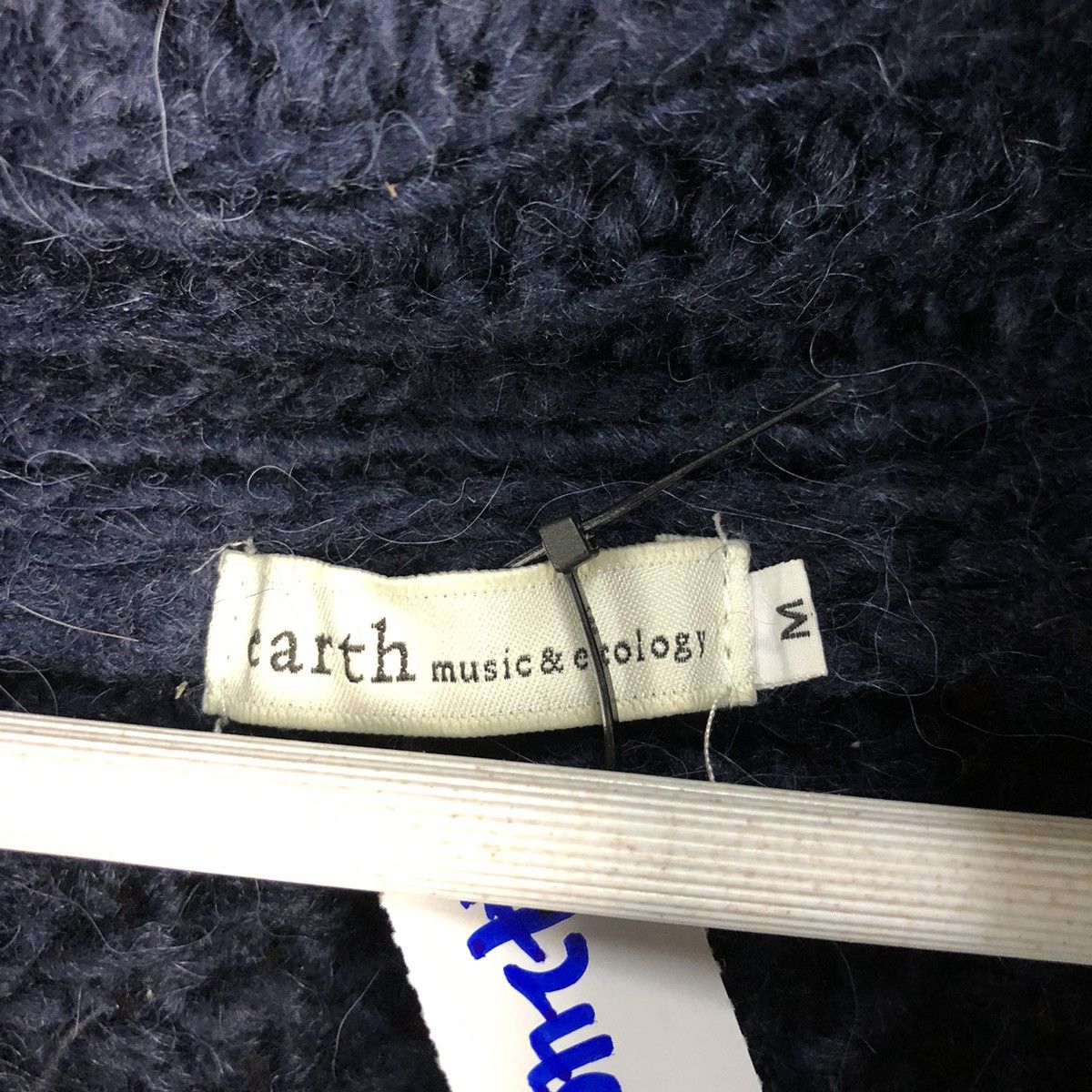 Homespun Knitwear Earth Music & Econolgy mohair Dark Blue Knitwear #A2406 Size M / US 6-8 / IT 42-44 - 9 Thumbnail