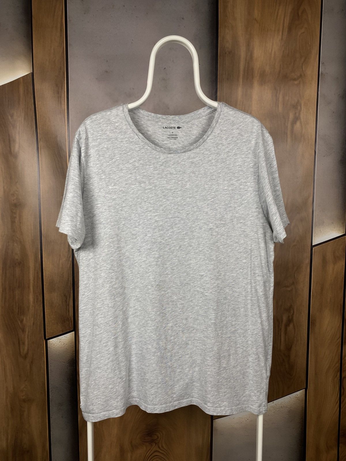 Lacoste Lacoste Based T-Shirt Tee Short Sleeve Mini Logo Grey Size US XL / EU 56 / 4 - 1 Thumbnail