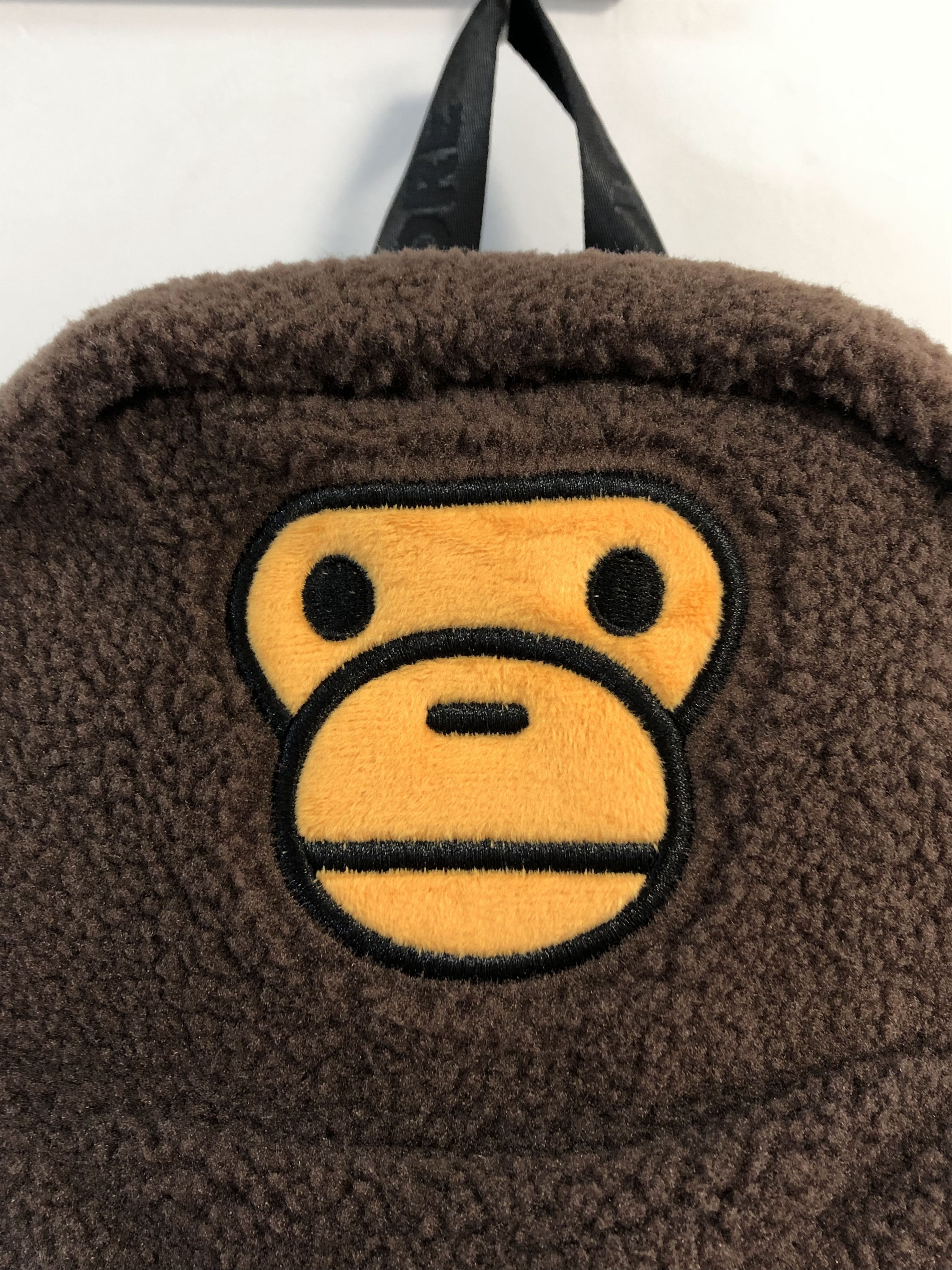 Japanese Brand brown Bape BABY MILO MINI FUR BACKPACK Size ONE SIZE - 3 Thumbnail
